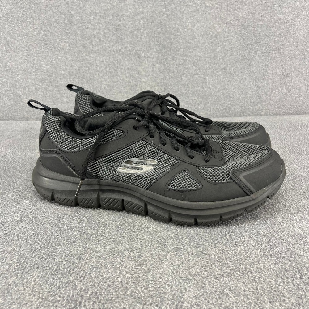 Skechers Lite-Weight Sneakers Mens 10.5 Black 52630W Wide Training Shoes Gym